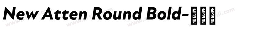 New Atten Round Bold字体转换